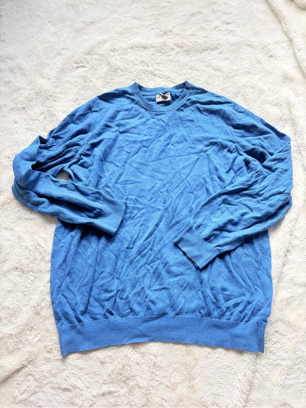 L.L.Bean Cotton‑Cashmere Sweater Size XL | Cozy Minimalist Soft Natural Fibers - Picture 2 of 7